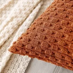 Fall Decorative Throw Pillow Covers Soft Corduroy Boho Striped Pillow Covers Pillowcases Farmhouse Home Decor for Couch Bed Sofa 2
