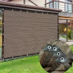 Durable Brown UV Protection Canopy Outdoor Sun Shade Net for Garden Patio Plant Sunshade Sail Greenhouse Outdoor Pavilion