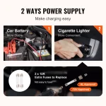 SucceBuy 5T Electric Car Jack Hydraulic Jack with Electric Impact Wrench Built-in Inflatable Pump, LED Light for SUV Sedan Truck 6