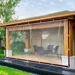 Transparent Waterproof Cloth Rainproof and Sunscreen Tarpaulin - Very Suitable for Garden Courtyard Balcony Sunshade and Camping 2