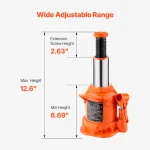 SucceBuy Hydraulic Bottle Jack 20/30/50 Ton Welded Bottle Jack with 3-Section Long Handle, for Car Pickup Truck RV, Auto Repair 3