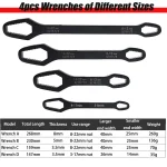 Car Universal Torx Wrench 8-22mm Adjustable Self-tightening Wrench Board Double-head Torx Spanner Torx Spanner Hand Tools New 4