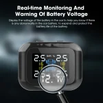 TY09 Smart Cigarette Lighter USB TPMS Car Tire Pressure Alarm Monitor System 4 Sensors Display Tyre Pressure Temperature Alarm 3