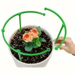 2 Layers Flower pot climbing frame Plastic plant cage frame Horticultural Pottery Support Stand Circular plant support ring 5