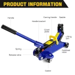 DayPlus Hydraulic Trolley Floor Jack Heavy Duty 2 Ton Low Profile Lifting for Car Van Garage Tyre Repair Change Tire Emergency 2