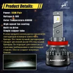 DAWN KNIGHT D7 Super Mini H4 H7 H11 LED Headlight Lamp H1 HB3 HB4 Reflector Optic Headlight Special Replacement Kit 2PCS 4