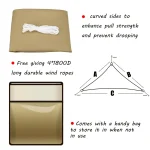 Sun Shade Sail Outdoor Patio Canopy Triangle Sunscreen UV Protection Beach Pool Rust Resistant Wind Sail for Yard Deck Lawn Tent 6