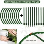 Plastic Plant Support Pile Stand Plant Support Pile for Flowers Greenhouses Arrangement Fixing Rod Holder Garden Tools 4