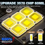 H4 LED Projector Lens Headlight Car LED Headlight Canbus 6000K Hi/Lo Beam Bulb with Turbo Fan 22000LM 90W For Car/Motorcycle 12V 3
