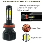 2pcs 16000Lm 50W H4 H8 H9 9004 9007 Hi/Lo Beam H1 H3 H7 9005/HB3 9006/HB4 H8H9H11 9012 Auto Led Headlight White Car Lights 12V 3