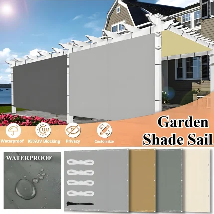 2x3/3x3/3x4/4x5M Sun Shade Sail Waterproof Outdoor Square Rectangle Garden Patio UV Block Party Canopy Pool Camp Awning Shelter