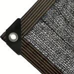 Black Shade Cloth Sunblock Mesh Cover Taped Edge With Grommets, Sun Net For Pergola, Plants Greenhouse, Gardens, Patio, Canopy 3