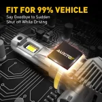 AUXITO 2Pcs 22000LM H11 LED Headlight Canbus H8 H9 9005 HB3 9012 HIR2 9006 HB4 Turbo Lamp 120W Super Bright Car Headlamp 6500K 3