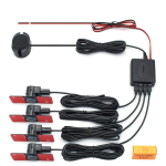 Car Parking Sensor Assistant Parktronics 4 Flat Sensors 13mm with Reverse Radar Alarm