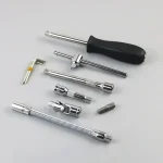 46pcs Socket Set Car Repair Tool Ratchet Wrench  Pawl Spanner Screwdriver Professional Metalworking Kit 2