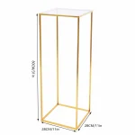 Gold Metal Flower Stand 80cm Tall Elegant Iron Column for Wedding, Party, Home, Garden Decor 6