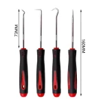 4pcs Car Pick Hook Set O Ring Oil Seal Screwdrivers Puller Remover O-Ring Seal Gasket Auto Repair Tools 6