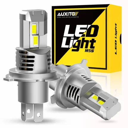 AUXITO 2Pcs 22000LM H4 9003 LED Headlight Bulbs Canbus 6500K White H4 HB2 LED High Low Beam Car Head Lamps Vehicle Light 120W