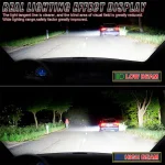 Double Lens Mini Car Headlight H7 Lamp Projector LED Bulb Canbus 120W 6000K 30000LM 12V Hi/Low Beam Auto motocycles Headlamp 3