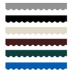 Custom Size Waterproof Fabric Solid Beige Gray Green Store Curtain Wavy Valance Replacement Sun Shade Canopy Patio Awning
