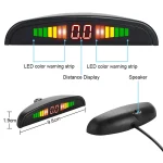 Car LED Parking Sensor Kit with 4 Radar Accurate Digital Display of Obstacle Distance Alarm Parktronic Kit Suitable For Most Car 3