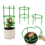 2 Layers Flower pot climbing frame Plastic plant cage frame Horticultural Pottery Support Stand Circular plant support ring