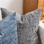 Chenille Pillowcase Bamboo Yarn Texture Throw Pillow Covers Solid Sofa Cushion Covers for Home Bedroom Living Room Decor 4