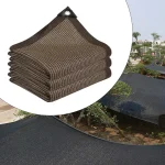 Mesh Tarp with Grommets Foldable Cloth Plant Cover High Density UV Protection Canopy Shade Net for Garden Car Picnics Pools 2