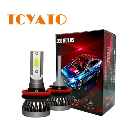 2Pcs car LED headlights C1 26000lm 80W COB  chip 3000k/4300k/6000k/8000k lime  h4 h7 h1 LED headlights 9005 h7 h11 LED lights