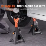 SucceBuy Jack Stands 3/6 Ton (6000/12000 lbs) Capacity Car Jack Stands Double Locking Adjustable Height for lifting SUV Pickup 2