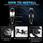 H4 Lenses LED Lamp H4 Led Canbus Car H4 LED Headlights H4 Mini Projector Led For Motorcycle Headlight H4 Led Car Headlight Bulb 4