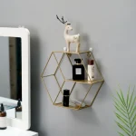 Wall Mounted Floating Shelves Decorative Shelves Circular Storage Rack Creative Plant Flower Pot Tray Nordic Home Decoration 6