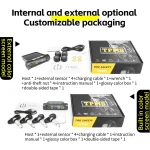 Car Tire Pressure Monitoring System Car Tyre Pressure Monitor Tyre Pressure Alarm 4 External Sensors 6