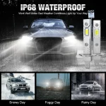 30000LM H1 LED Headlight 100W Mini Canbus H3 Led for Car Headlamp Fanless Light Auto Diode Fog Lamps 6000K White 3000K Yellow 4