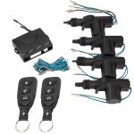 Car Lock Door Remote Control Keyless Entry System with 4 Door Lock Actuators, Universal 12V