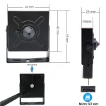 Camera dimensions with microphone and microSD slot
