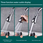 3 In 1 Kitchen Faucet Extender Universal 360° Rotate Pull Out Kitchen Tap Multi-mode Strong Flushing Booster Kitchen Accessories 4