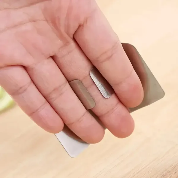 Stainless Steel Vegetable Cutting Finger Guard Hand Guard Kitchen Gadget Protective Cover 4