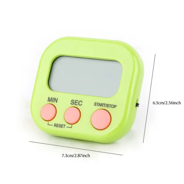 Digital Kitchen Timer for 99 Minutes Cooking Countdown with Magnetic Tool Timing Cook Friendly Alarm Clock Counter with Stand 5