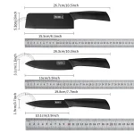 Kitchen knife set, including cleaver, chef's knife, and fruit knife, with knife block, suitable for peeling meat and vegetables 6