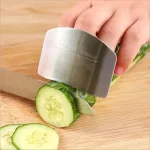 Stainless Steel Vegetable Cutting Finger Guard Hand Guard Kitchen Gadget Protective Cover 2