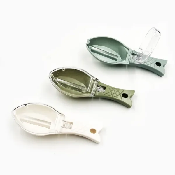 Kitchen Household Scale Scraper With Lid, Fish Scale Scraper, Manual Descaling, Brushing Of Fishing Tools 6