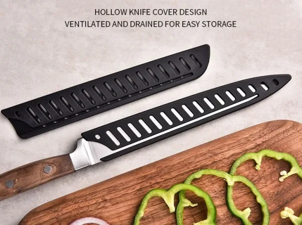 Kitchen Knife Sheath Black Plastic Knife Covers Knife Blade Protector Cover Guards Case Kitchen Accessories кухонні аксесуари 5