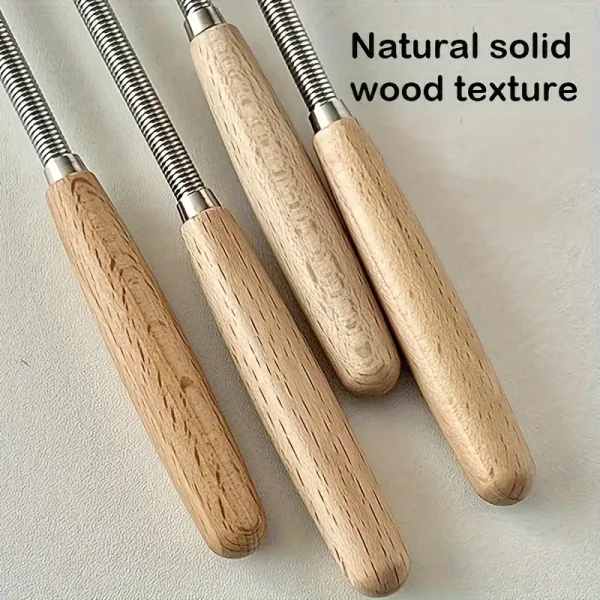 Stainless Steel Mini Egg Beater Wooden Handle Whisk Egg Mixer Baking Baking Set Home Cake Tools Kitchen Accessories 2
