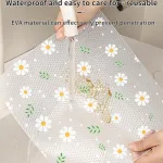Daisy Flower Kitchen Cabinet Mat Reusable Drawer Mat Kitchen Dining Table Mat Insulation Mat Waterproof Moisture-proofDrawer Mat 4