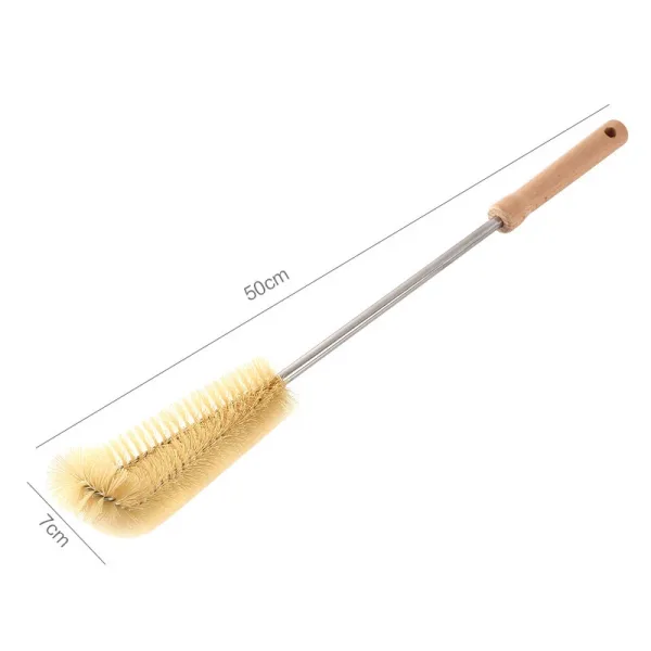 Kitchen Cleaning Tools Drink Bottles Glass Scrubbers Cleaning Brush Wooden Bottle Cleaning Brush with Long Handle 6