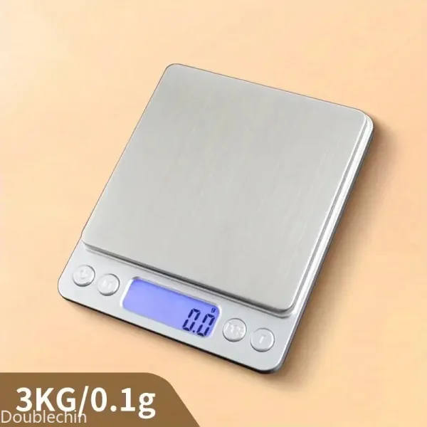 Digital Kitchen Scale Stainless Steel Food Scale with LCD Display for Precise Weighing of Cooking Ingredients Diet 6