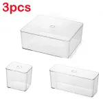 Clear Drawer Organizer Sets Acrylic Box Plastic Storage Box Stationery Makeup Organizer Boxes Transparent Storage Box Bins