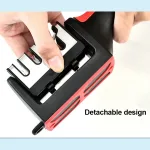 Kitchen 4Segment Knife Sharpener Household Multi-Functional Hand-Held Three-Purpose Black Sharpening Stone 5