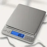 Digital Kitchen Scale Stainless Steel Food Scale with LCD Display for Precise Weighing of Cooking Ingredients Diet